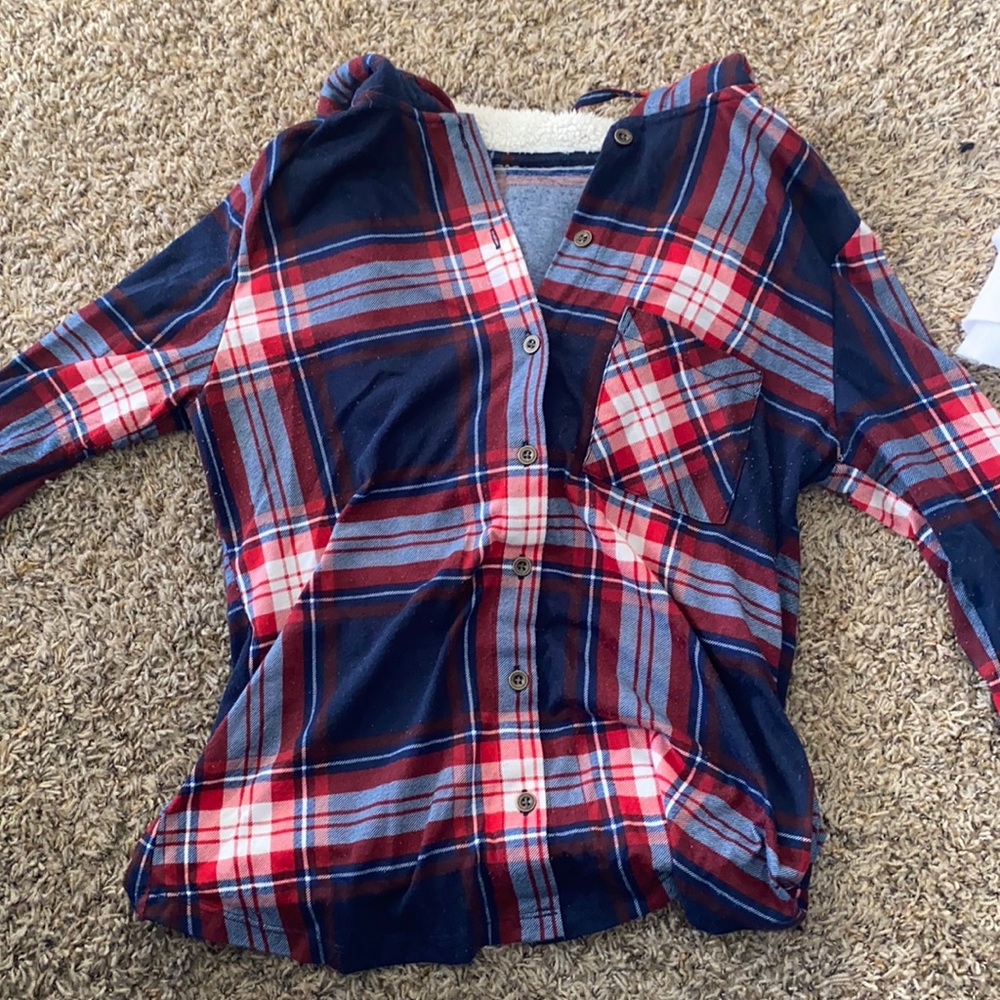 Red and blue flannel